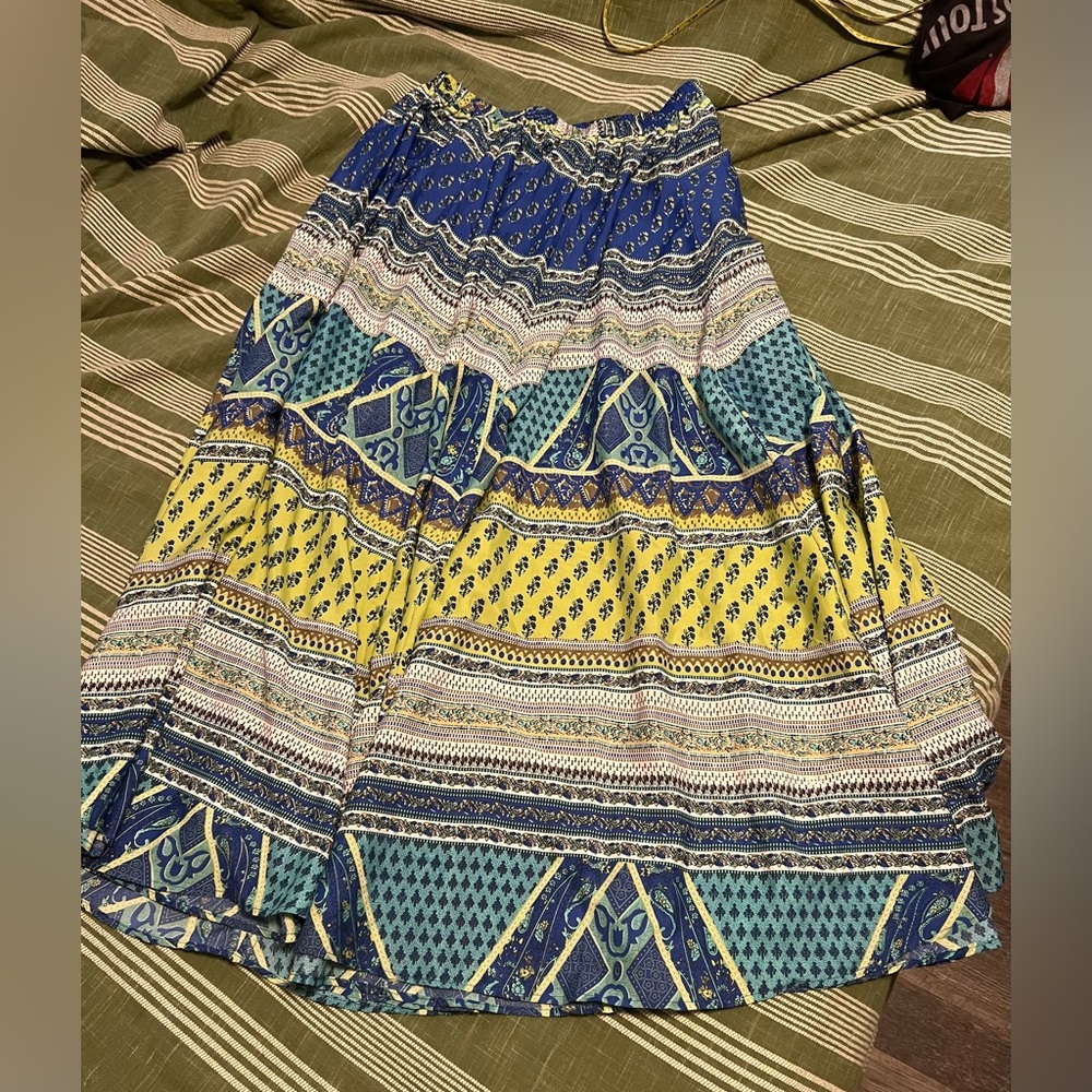 Boho maxi skirt